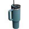STANLEY Quencher H2.0 Tumbler with Handle and Straw 40 oz | Flowstate 3-Position Lid | Cup Holder Compatible for Travel | Insulated Stainless Steel Cup | BPA-Free | Blue Spruce