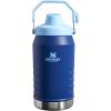 Stanley IceFlow Fast Flow Jug with Handle 64 oz | Twist On Angled Spout Lid | Leakproof for Travel and Sports | Insulated Stainless Steel | BPA-Free | Black(Lapis)