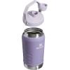 Stanley IceFlow Fast Flow Jug with Handle 64 oz | Twist On Angled Spout Lid | Leakproof for Travel and Sports | Insulated Stainless Steel | BPA-Free | Black(Lavender)