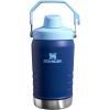 Stanley IceFlow Fast Flow Jug with Handle 64 oz | Twist On Angled Spout Lid | Leakproof for Travel and Sports | Insulated Stainless Steel | BPA-Free | Black(Lapis)