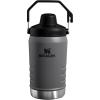 Stanley IceFlow Fast Flow Jug with Handle 64 oz | Twist On Angled Spout Lid | Leakproof for Travel and Sports | Insulated Stainless Steel | BPA-Free | Black(Charcoal)