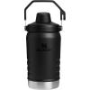 Stanley IceFlow Fast Flow Jug with Handle 64 oz | Twist On Angled Spout Lid | Leakproof for Travel and Sports | Insulated Stainless Steel | BPA-Free | Black(Black)