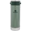 Stanley Travel Mug with Integrated French Press 16 oz | 5 Minute Brew, 4 Hours Hot,Leakproof Lid | Mesh Filter for Coffee Grounds | Insulated Stainless Steel Coffee Maker | BPA-Free | Hammertone Green(Hammertone Green)
