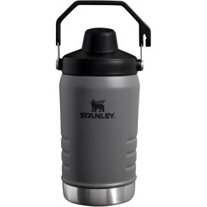 Stanley IceFlow Fast Flow Jug with Handle 64 oz | Twist On Angled Spout Lid | Leakproof for Travel and Sports | Insulated Stainless Steel | BPA-Free | Black(Charcoal)