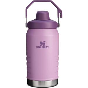 Stanley IceFlow Fast Flow Jug with Handle 64 oz | Twist On Angled Spout Lid | Leakproof for Travel and Sports | Insulated Stainless Steel | BPA-Free | Black(Lilac)
