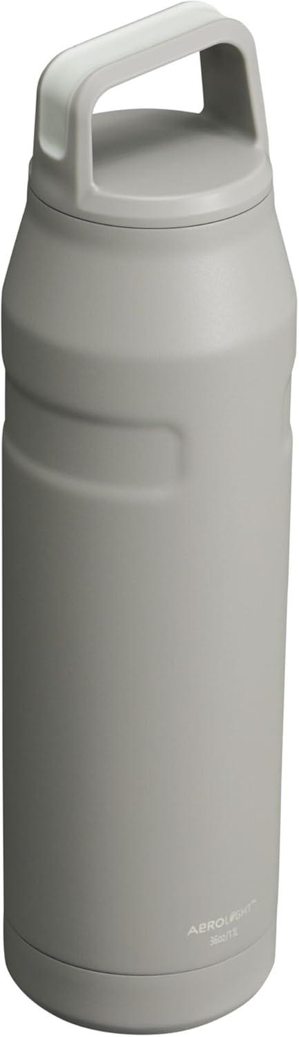 imageStanley IceFlow Cap and Carry Water Bottle Wide Mouth Twist Lid Lightweight amp Leakproof for Travel amp Sports Insulated Stainless Steel BPAFreeAsh