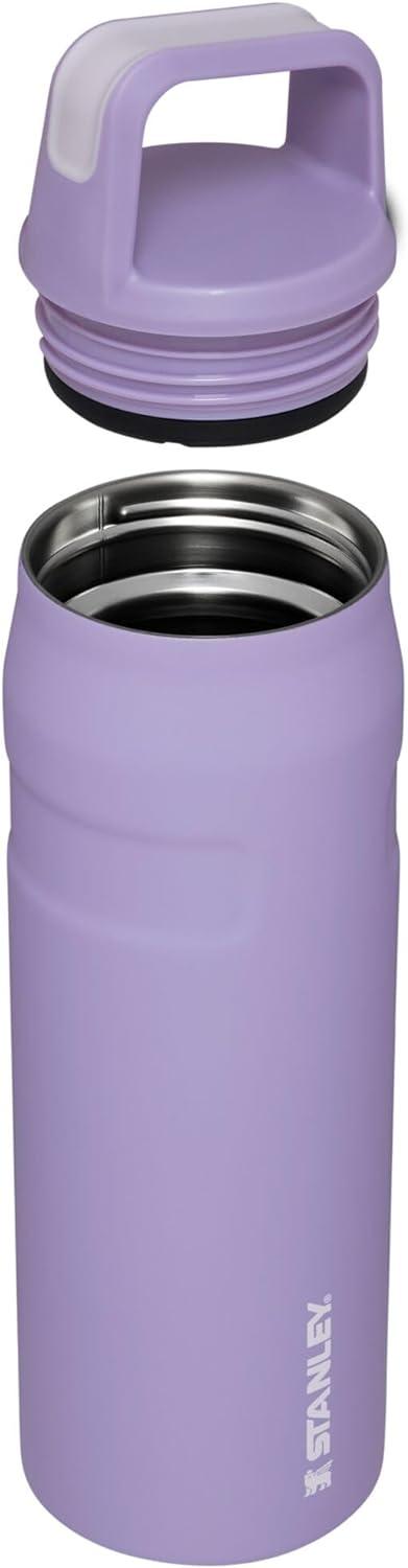 imageStanley IceFlow Cap and Carry Water Bottle Wide Mouth Twist Lid Lightweight amp Leakproof for Travel amp Sports Insulated Stainless Steel BPAFreeLavender