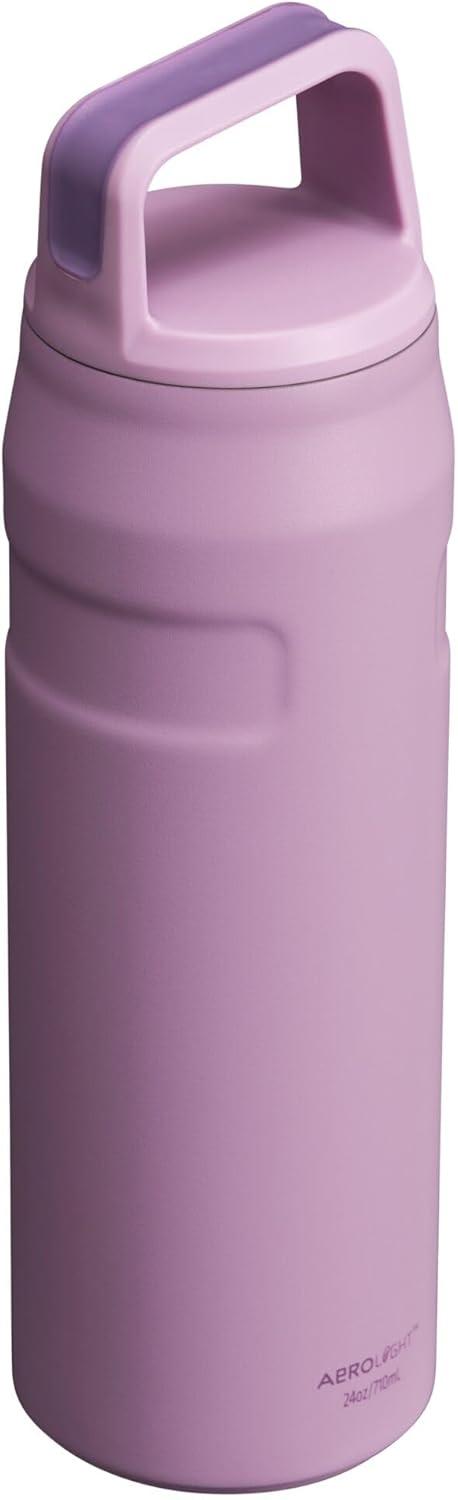 imageStanley IceFlow Cap and Carry Water Bottle Wide Mouth Twist Lid Lightweight amp Leakproof for Travel amp Sports Insulated Stainless Steel BPAFreeLilac