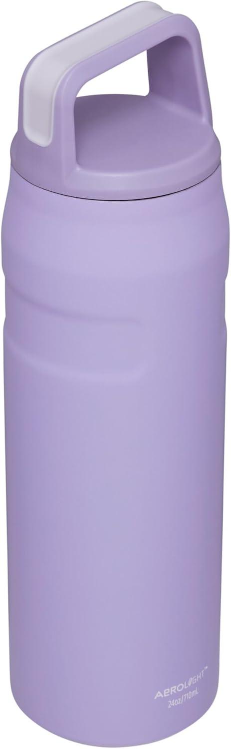 imageStanley IceFlow Cap and Carry Water Bottle Wide Mouth Twist Lid Lightweight amp Leakproof for Travel amp Sports Insulated Stainless Steel BPAFreeLavender
