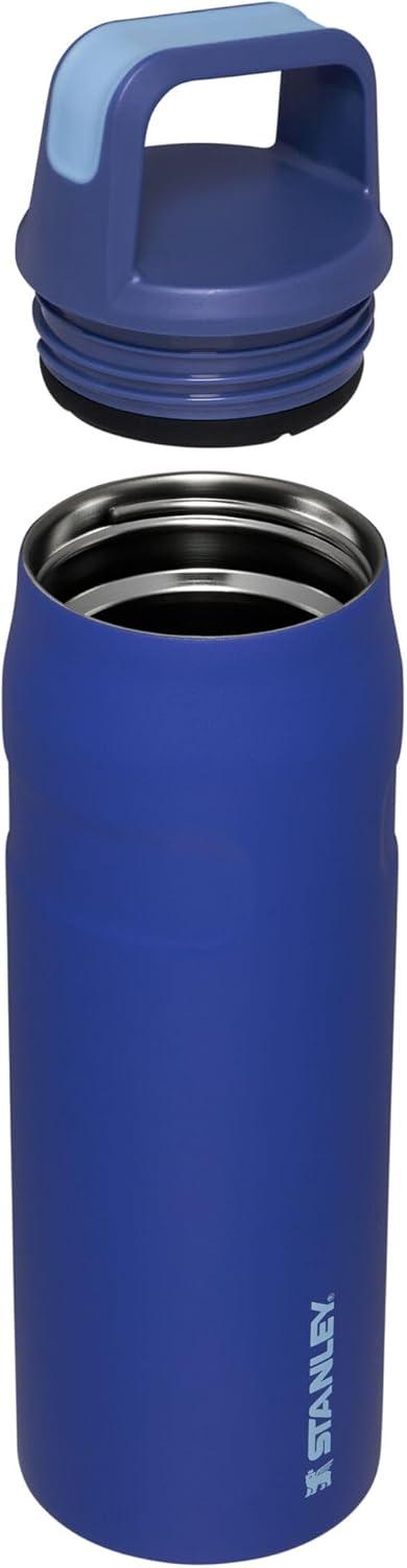 imageStanley IceFlow Cap and Carry Water Bottle Wide Mouth Twist Lid Lightweight amp Leakproof for Travel amp Sports Insulated Stainless Steel BPAFreeLapis