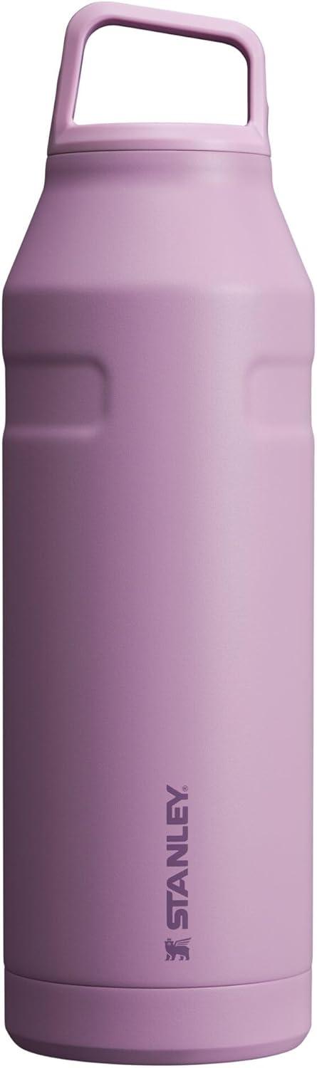 imageStanley IceFlow Cap and Carry Water Bottle Wide Mouth Twist Lid Lightweight amp Leakproof for Travel amp Sports Insulated Stainless Steel BPAFreeLilac