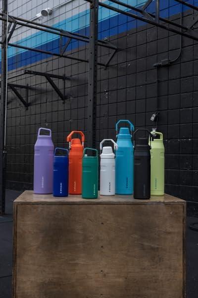 imageStanley IceFlow Cap and Carry Water Bottle Wide Mouth Twist Lid Lightweight amp Leakproof for Travel amp Sports Insulated Stainless Steel BPAFreeLilac