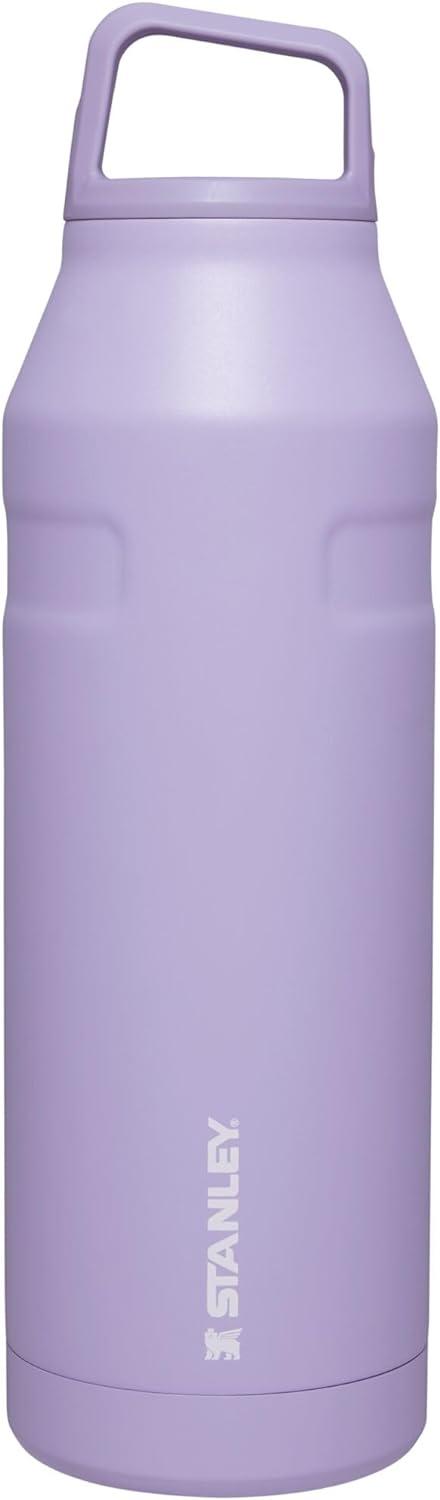 imageStanley IceFlow Cap and Carry Water Bottle Wide Mouth Twist Lid Lightweight amp Leakproof for Travel amp Sports Insulated Stainless Steel BPAFreeLavender