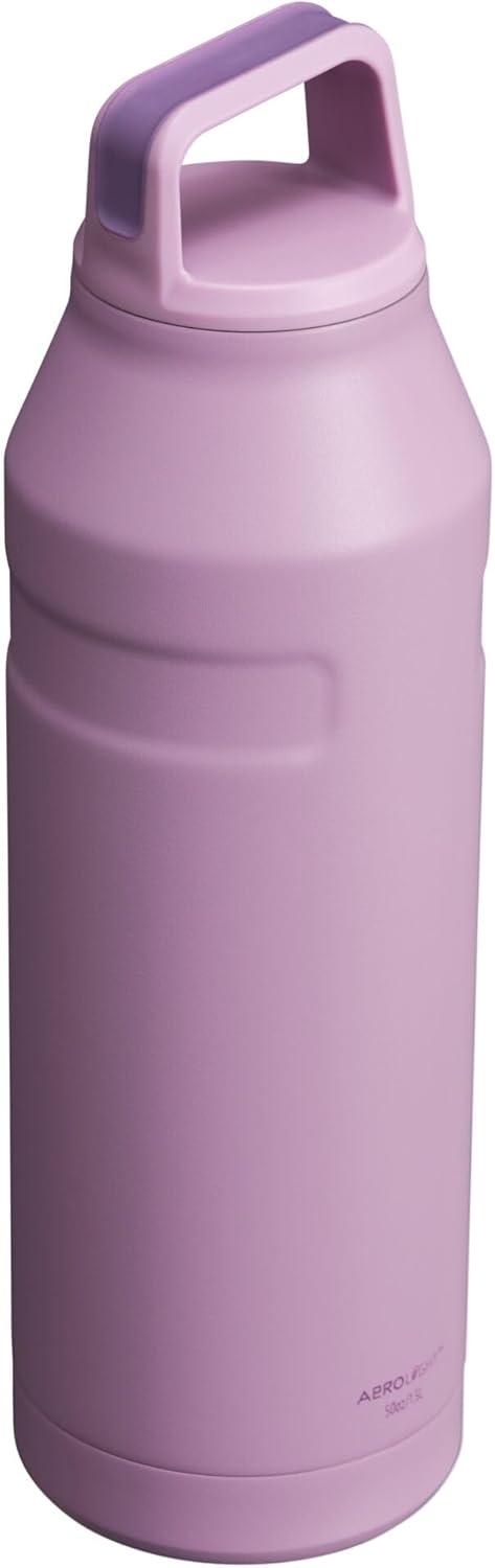 imageStanley IceFlow Cap and Carry Water Bottle Wide Mouth Twist Lid Lightweight amp Leakproof for Travel amp Sports Insulated Stainless Steel BPAFreeLilac