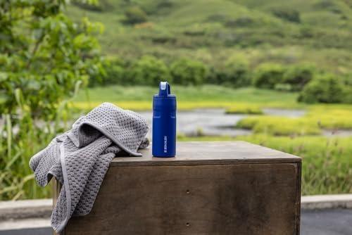 imageStanley IceFlow Cap and Carry Water Bottle Wide Mouth Twist Lid Lightweight amp Leakproof for Travel amp Sports Insulated Stainless Steel BPAFreeLavender