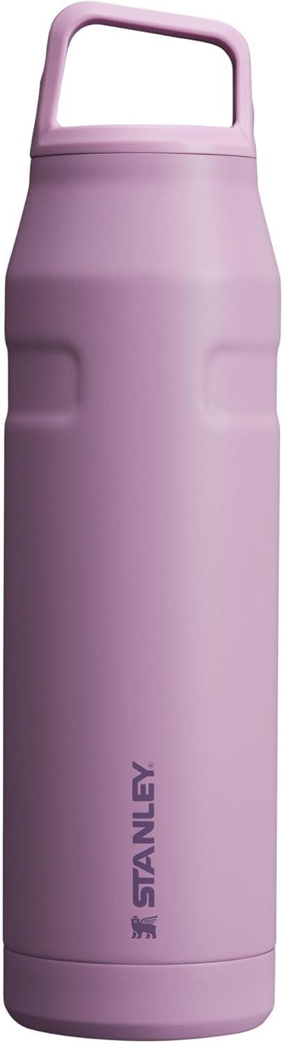 imageStanley IceFlow Cap and Carry Water Bottle Wide Mouth Twist Lid Lightweight amp Leakproof for Travel amp Sports Insulated Stainless Steel BPAFreeLilac