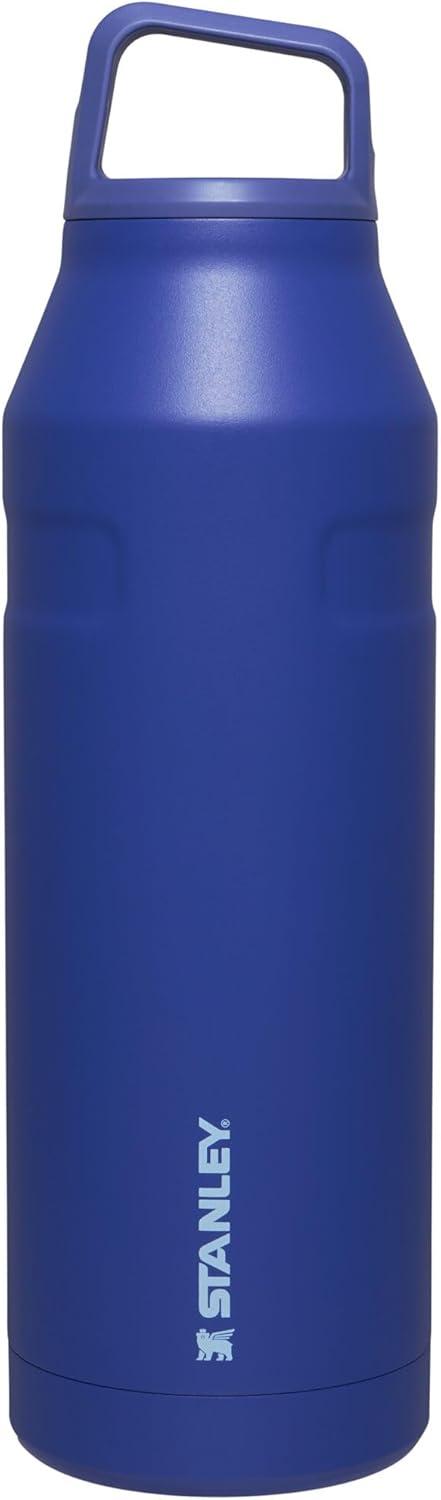 imageStanley IceFlow Cap and Carry Water Bottle Wide Mouth Twist Lid Lightweight amp Leakproof for Travel amp Sports Insulated Stainless Steel BPAFreeLapis