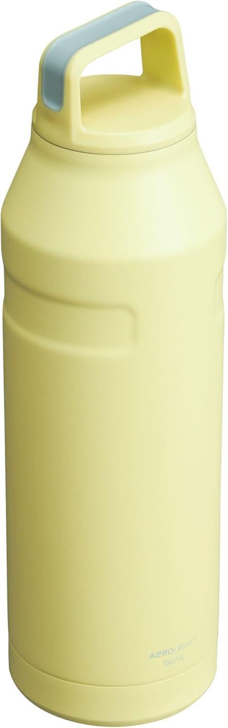 imageStanley IceFlow Cap and Carry Water Bottle Wide Mouth Twist Lid Lightweight amp Leakproof for Travel amp Sports Insulated Stainless Steel BPAFreePomelo