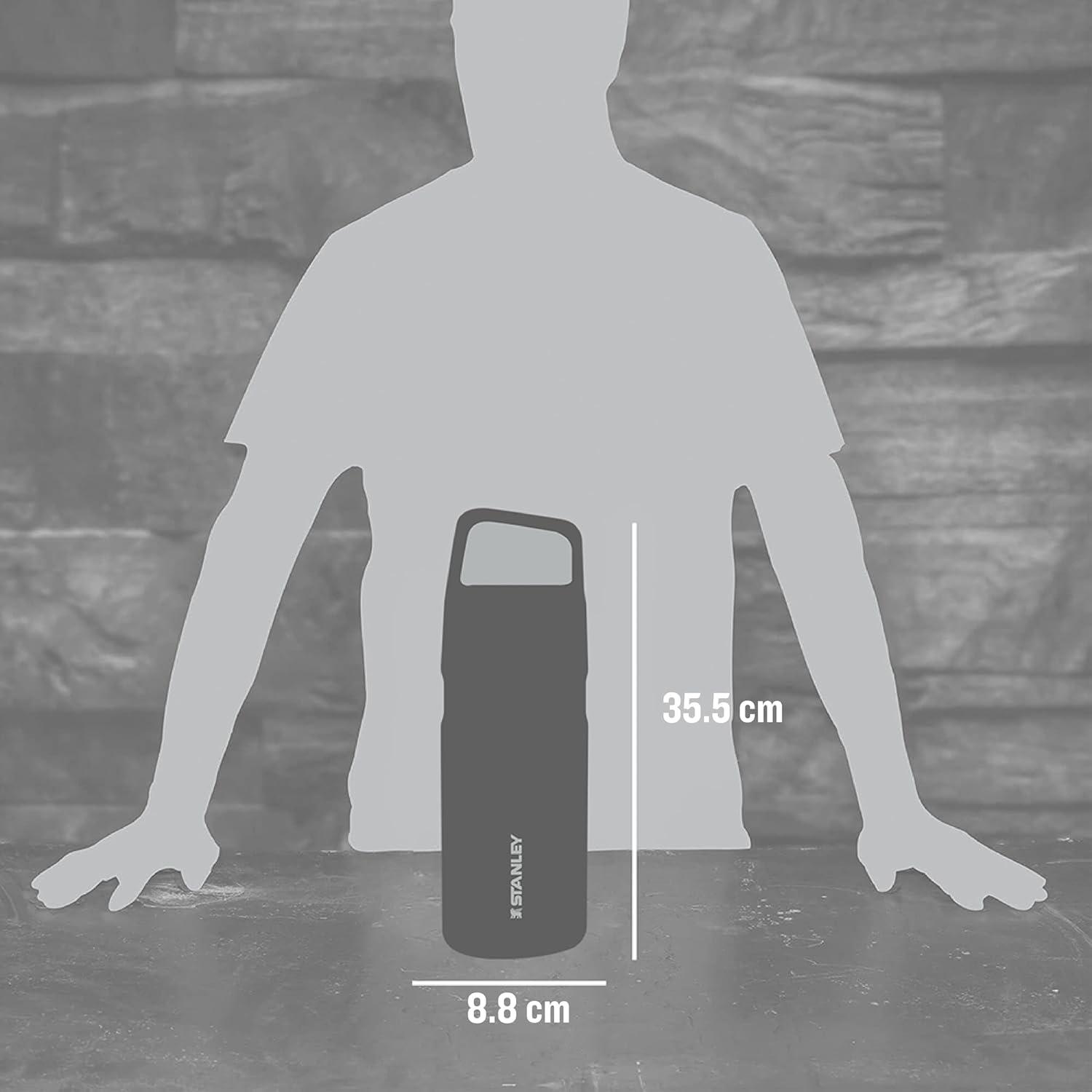 imageStanley IceFlow Cap and Carry Water Bottle Wide Mouth Twist Lid Lightweight amp Leakproof for Travel amp Sports Insulated Stainless Steel BPAFreePool