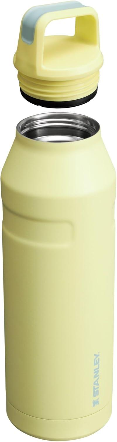 imageStanley IceFlow Cap and Carry Water Bottle Wide Mouth Twist Lid Lightweight amp Leakproof for Travel amp Sports Insulated Stainless Steel BPAFreePomelo