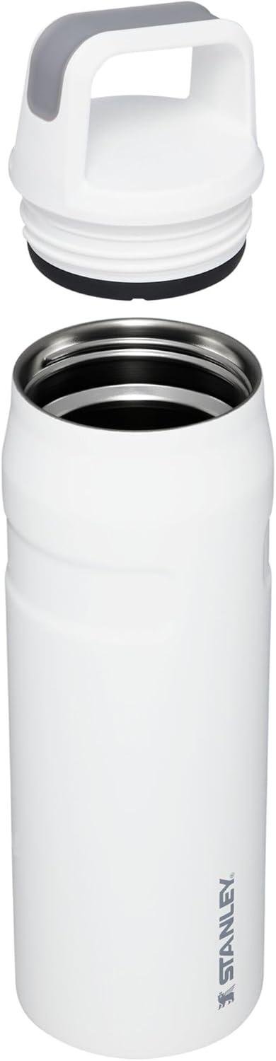 imageStanley IceFlow Cap and Carry Water Bottle Wide Mouth Twist Lid Lightweight amp Leakproof for Travel amp Sports Insulated Stainless Steel BPAFreePolar