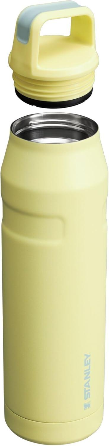 imageStanley IceFlow Cap and Carry Water Bottle Wide Mouth Twist Lid Lightweight amp Leakproof for Travel amp Sports Insulated Stainless Steel BPAFreePomelo