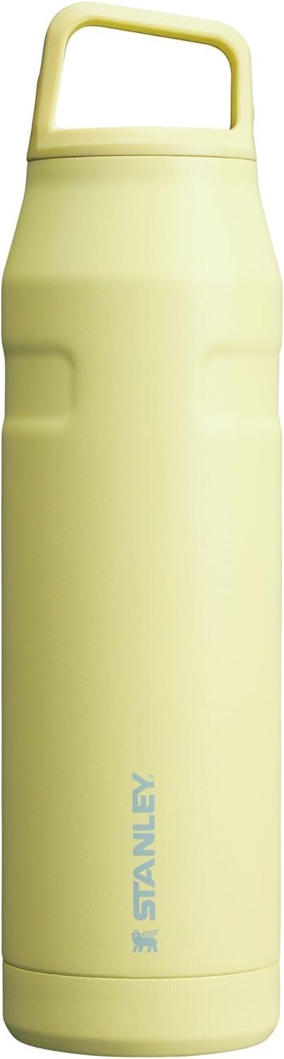 imageStanley IceFlow Cap and Carry Water Bottle Wide Mouth Twist Lid Lightweight amp Leakproof for Travel amp Sports Insulated Stainless Steel BPAFreePomelo