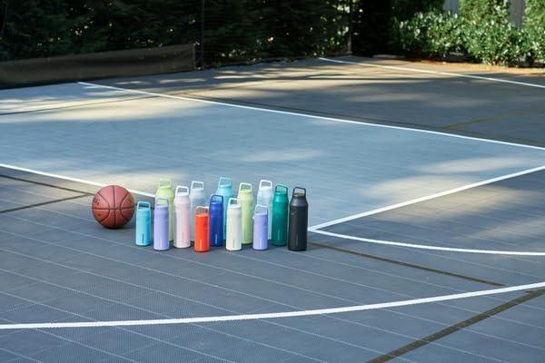 imageStanley IceFlow Cap and Carry Water Bottle Wide Mouth Twist Lid Lightweight amp Leakproof for Travel amp Sports Insulated Stainless Steel BPAFreePool