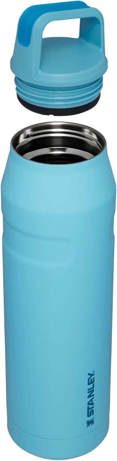 imageStanley IceFlow Cap and Carry Water Bottle Wide Mouth Twist Lid Lightweight amp Leakproof for Travel amp Sports Insulated Stainless Steel BPAFreePool