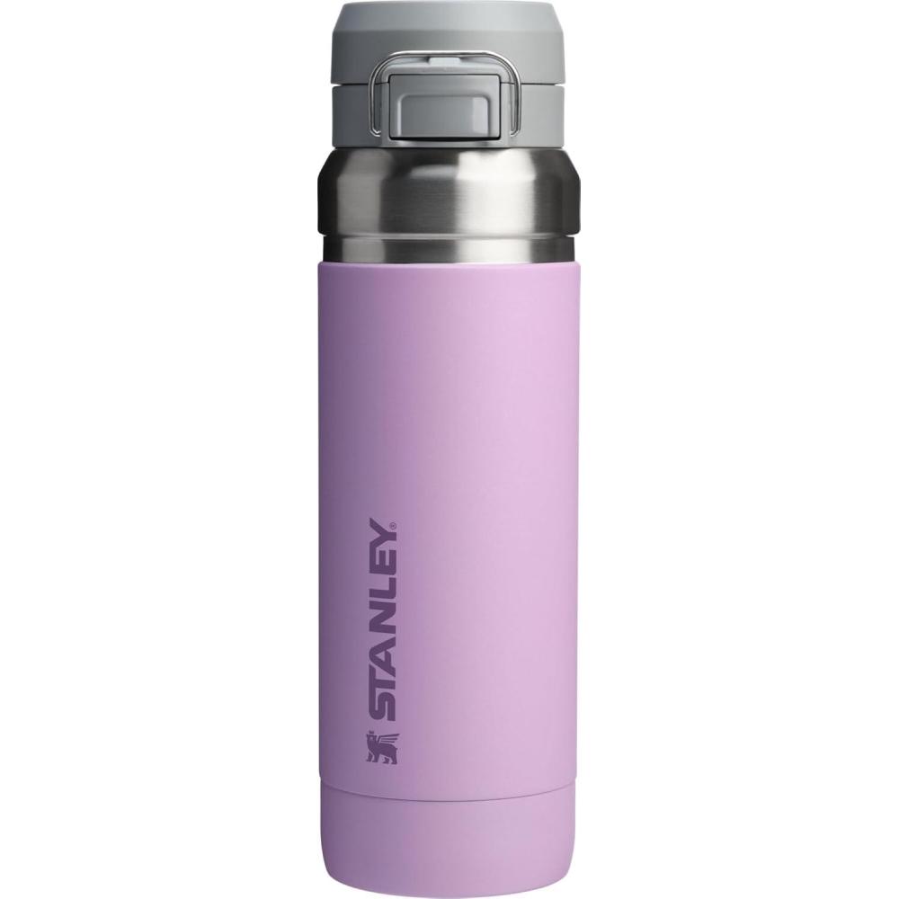 imageStanley Quick Flip GO Water Bottle 36 oz  Push Button Lid  Leakproof and Packable for Travel and Sports  Insulated Stainless Steel  BPAFree  Lilac