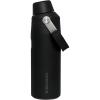 Stanley IceFlow Fast Flow Water Bottle 16 oz | Angled Spout Lid | Lightweight and Leakproof for Travel and Sports | Insulated Stainless Steel | BPA-Free | Black