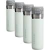 Stanley Quick Flip GO Water Bottle 24 oz | Push Button Lid | Leakproof and Packable for Travel and Sports | Insulated Stainless Steel | BPA-Free | Mist(24 Ounces (Pack of 4))