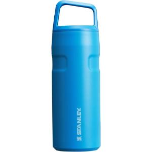 Stanley IceFlow Cap and Carry Water Bottle | Wide Mouth Twist Lid | Lightweight & Leakproof for Travel & Sports | Insulated Stainless Steel | BPA-Free(Azure)