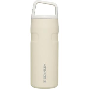 Stanley IceFlow Cap and Carry Water Bottle | Wide Mouth Twist Lid | Lightweight & Leakproof for Travel & Sports | Insulated Stainless Steel | BPA-Free(Cream Glimmer)