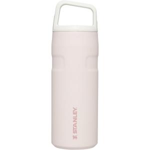 Stanley IceFlow Cap and Carry Water Bottle | Wide Mouth Twist Lid | Lightweight & Leakproof for Travel & Sports | Insulated Stainless Steel | BPA-Free(Rose Quartz Glimmer)