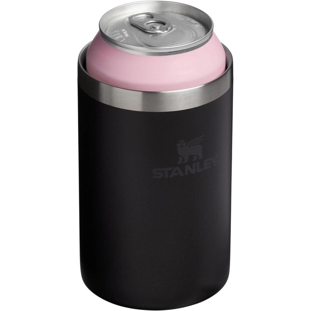 imageStanley Everyday Can Cooler Cup  Beer Seltzers Soda and Energy Drinks  Doubles as Tumbler  Insulated Stainless Steel Drink Holder  BPAFreeMatte Black