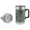 STANLEY Classic Stay-Hot French Press Coffee Maker 48 oz | 5 Minute Brew, 4 Hours Hot | Mesh Filter for Coffee Grounds | Insulated Stainless Steel French Press | BPA-Free | Black 2.0(Hammertone Green)