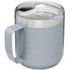 STANLEY Stay-Hot Camp Mug | Press Fit Drink Through Lid | Cup for Coffee, Tea and Drinks | Insulated Stainless Steel Coffee Mug | BPA-Free(Hammertone Silver)