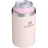 Stanley Everyday Can Cooler Cup | Beer, Seltzers, Soda, and Energy Drinks | Doubles as Tumbler | Insulated Stainless Steel Drink Holder | BPA-Free(Rose Quartz)
