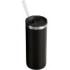 Stanley Everyday Can Cooler Cup 10 oz Slim | Beer, Seltzers, Soda, and Energy Drinks | Doubles as Tumbler | Insulated Stainless Steel Drink Holder | BPA-Free | Matte Black