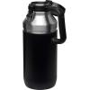Stanley GO Growler 64 oz | Keeps Beer Cold or Coffee Hot | Leakproof Steel Lined Lid and Easy to Carry Handle | Insulated Stainless Steel Beverage Container | BPA-Free | Polar(Matte Black)