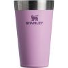 STANLEY Adventure Stacking Beer Pint Glass 16oz | Stackable Drinking Cup for Cold Beverages | Dishwasher Safe | Insulated Stainless Steel Tumbler | BPA-Free | Lilac(Lilac)