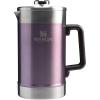 STANLEY Classic Stay-Hot French Press Coffee Maker 48 oz | 5 Minute Brew, 4 Hours Hot | Mesh Filter for Coffee Grounds | Insulated Stainless Steel French Press | BPA-Free | Black 2.0(Wisteria Shine)