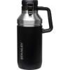 Stanley GO Growler 64 oz | Keeps Beer Cold or Coffee Hot | Leakproof Steel Lined Lid and Easy to Carry Handle | Insulated Stainless Steel Beverage Container | BPA-Free | Polar(Matte Black)