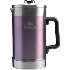 STANLEY Classic Stay-Hot French Press Coffee Maker 48 oz | 5 Minute Brew, 4 Hours Hot | Mesh Filter for Coffee Grounds | Insulated Stainless Steel French Press | BPA-Free | Black 2.0(Wisteria Shine)