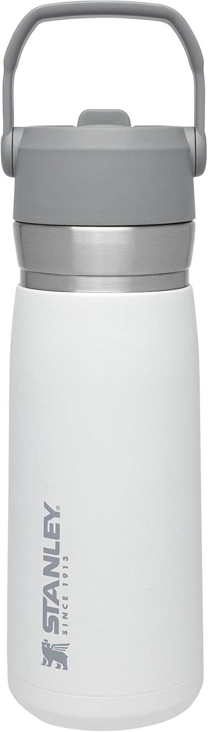 imageSTANLEY IceFlow Flip Straw Water Bottle 22 oz BuiltIn Straw for Travel and Sports Lightweight and Leak Resistant Insulated Stainless Steel BPAFree PolarPolar