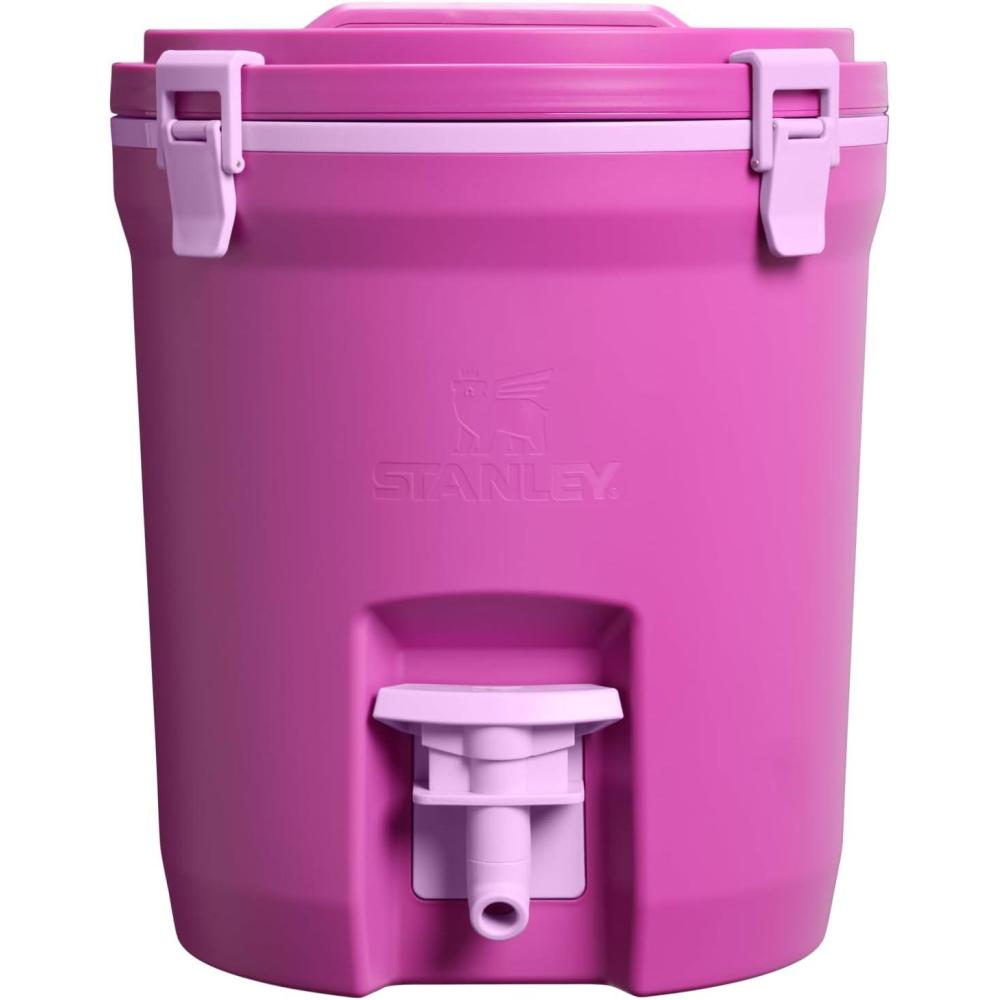imageStanley Adventure Fast Flow Water Jug 2 Gallon  Leakproof Ice Water Dispenser  Insulated Beverage Cooler  Easy Pour Spigot and Latched Foam Lid  BPAFreeDark Blossom