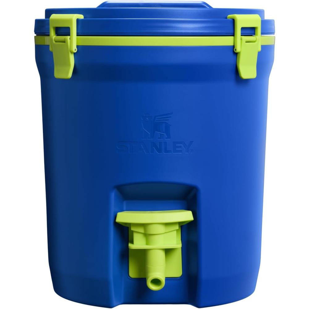imageStanley Adventure Fast Flow Water Jug 2 Gallon  Leakproof Ice Water Dispenser  Insulated Beverage Cooler  Easy Pour Spigot and Latched Foam Lid  BPAFreeCobalt Chartreuse