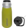 STANLEY IceFlow Flip Straw Water Bottle 22 oz | Built-In Straw for Travel and Sports | Lightweight and Leak Resistant | Insulated Stainless Steel | BPA-Free | Polar(Aloe)