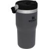 Stanley IceFlow Flip Straw Tumbler with Handle 20 oz | Twist On Lid and Flip Up Straw | Leak Resistant Water Bottle | Insulated Stainless Steel |BPA-Free | Charcoal(Charcoal)
